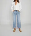 OLIVER LOGAN ABERDEEN HIGH RISE WIDE LEG IN LIGHT INDIGO WORN