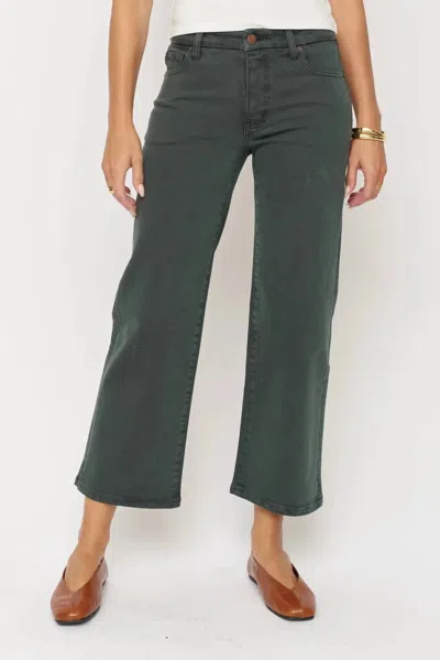 Oliver Logan Addington Straight Leg Jeans In Pine In Green