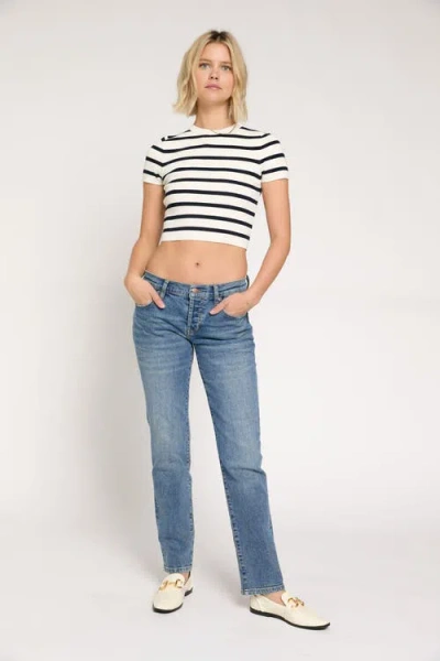 Oliver Logan Chester Jeans Low Rise Slim Straight In Vintage Worn