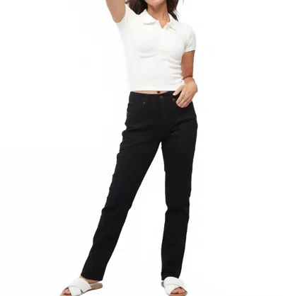 Oliver Logan Crosby Relaxed Tapered Leg Jeans In Black In Multi