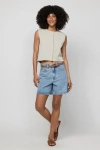 Oliver Logan Emmerson High Rise Long Shorts Light Worn