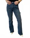 Oliver Logan Finley Bootcut Jeans In Dark Aged Vintage Wash In Blue