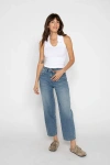 Oliver Logan Harlow Barrel Leg Jeans High Rise Vintage Denim Indigo In Vintage Denim Indigo