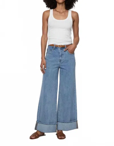 Oliver Logan Parker Cuffed Denim Jeans In Blue