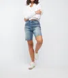 Oliver Logan Sycamore High Rise Short In Vintage Medium Indigo