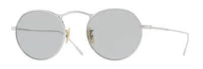 Pre-owned Oliver Peoples 0ov 1220s M-4 30th 5036r5 Silver/grey Blue Men's Sunglasses In Gray