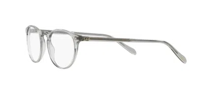 Pre-owned Oliver Peoples 0ov 5004 Riley-r 1132 Workmen Grey Eyeglasses In Clear
