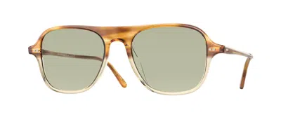 Pre-owned Oliver Peoples 0ov 5439u Nilos 1674 Honey Vsb/green Unisex Sunglasses