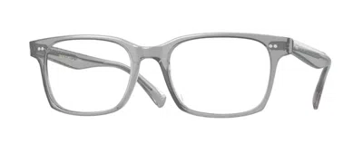 Pre-owned Oliver Peoples 0ov 5446u Nisen 1132 Workman Gray Rectangle Eyeglasses In Clear