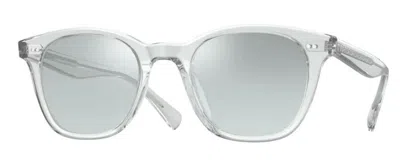 Pre-owned Oliver Peoples 0ov 5464u Cayson 1101 Crystal Clear Pillow Unisex Eyeglasses In Demo Lens Sea Mist