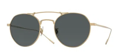 Pre-owned Oliver Peoples 0ov1309st Reymont 5292p2 Gold/midnight Express Unisex Sunglasses
