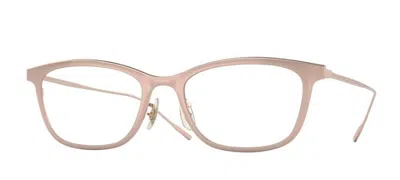 Pre-owned Oliver Peoples 0ov1314t Maurette 5324 Brushed Rose Gold Unisex Eyeglasses In Clear