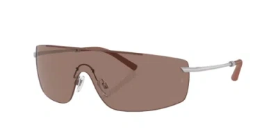 Pre-owned Oliver Peoples 0ov1344s-38503653 Irregular Silver In Brown