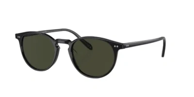 Pre-owned Oliver Peoples 0ov5004su-491005p1 Phantos Black In Green