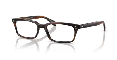 Pre-owned Oliver Peoples 0ov5102 Denison 1724 Tuscany Tortoise Rectangle Men's Eyeglasses In Clear