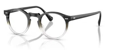 Pre-owned Oliver Peoples 0ov5186 Gregory Peck 1751 Military/crystal Gradient Eyeglasses In Clear