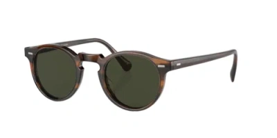 Pre-owned Oliver Peoples 0ov5217s-471724p1 Phantos Brown In Gray