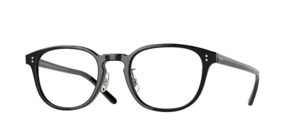 Pre-owned Oliver Peoples 0ov5219fm Fairmont-f 1005 Black Square Men's Eyeglasses In Clear