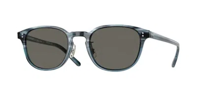 Pre-owned Oliver Peoples 0ov5219sm Fairmont Sun-f 1730r5 Black/carbon Grey Sunglasses In Gray