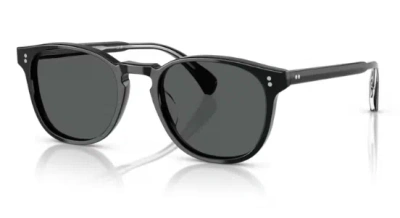 Pre-owned Oliver Peoples 0ov5298su Finley Esq Sun(u) 1492p2 Black Midnight 53mm Sunglasses In Midnight Express Polar