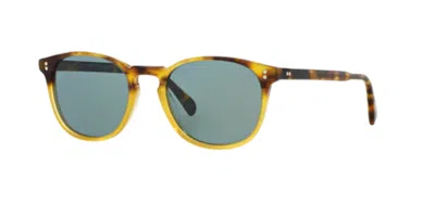 Pre-owned Oliver Peoples 0ov5298su Finley Esqsun(u)1409r8 Tortoise Indigo 53mm Sunglasses In Blue