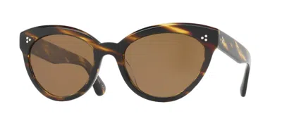 Pre-owned Oliver Peoples 0ov5355su Roella 100383 Cocobolo/brown Polarized Sunglasses