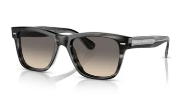 Pre-owned Oliver Peoples 0ov5393su 166132 Charcoal Tortoise/shale 54mm Men's Sunglasses In Shale Gradient
