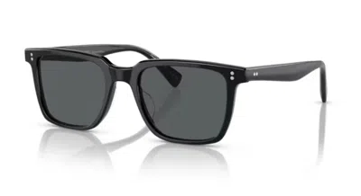 Pre-owned Oliver Peoples 0ov5419su Lachman Sun 1005p2 Black 53mm Men's Sunglasses In Gray