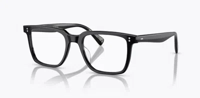 Pre-owned Oliver Peoples 0ov5419u Lachman 1005 Black Square Men's Eyeglasses In Clear