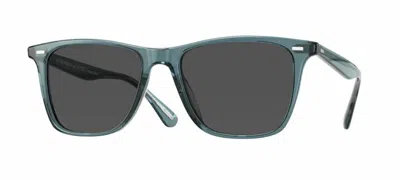 Pre-owned Oliver Peoples 0ov5437su Ollis Sun 1617r5 Washed Teal Sunglasses In Gray