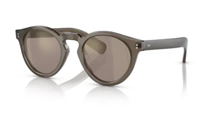 Pre-owned Oliver Peoples 0ov5450su Martineaux 14735d Taupe/chrome Taupe Men's Sunglasses