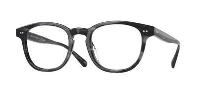 Pre-owned Oliver Peoples 0ov5480u Kisho 1734 Dark Blue Smoke Blue Unisex Pillow Eyeglasses In Clear
