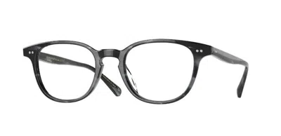 Pre-owned Oliver Peoples 0ov5481u Sadao 1734 Dark Blue Smoke Blue Pillow Unisex Eyeglasses In Clear