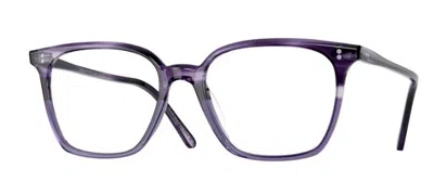 Pre-owned Oliver Peoples 0ov5488u Rasey 1682 Dark Lilac Vsb Square Unisex Eyeglasses In Clear