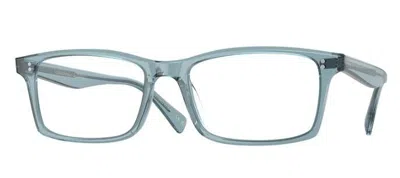 Pre-owned Oliver Peoples 0ov5494u Myerson 1617 Washed Teal Rectangle Men's Eyeglasses In Clear