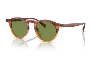 Pre-owned Oliver Peoples 0ov5504su Op 13 Sun 175452 Green/dark Amber 47mm Sunglasses