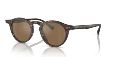 Pre-owned Oliver Peoples 0ov5504su Op-13 Sun 1759g8 Matte Tortoise/cognac 47mm Sunglasses In Brown