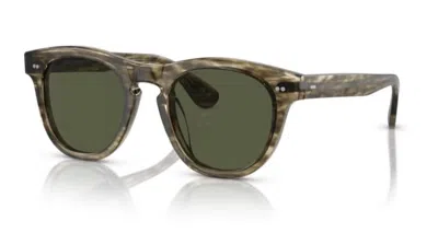 Pre-owned Oliver Peoples 0ov5509su Rorke 173552 Olive Gradient/grey 47mm Men's Sunglasses In Gray