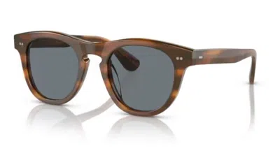 Pre-owned Oliver Peoples 0ov5509su Rorke 1753r8 Sycamore/indigo Grey 49mm Men's Sunglasses In Indigo Light Grey