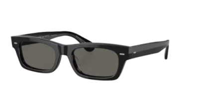 Pre-owned Oliver Peoples 0ov5510su-521731r5 Rectangle Black In Gray