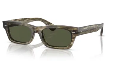 Pre-owned Oliver Peoples 0ov5510su Davri 173552 Olive Bark/g-15 Grey Unisex Sunglasses In Gray