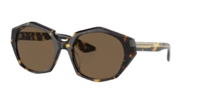 Pre-owned Oliver Peoples 0ov5511su-57140783 Cat Eye Tortoise In Brown