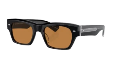 Pre-owned Oliver Peoples 0ov5514su-51149253 Rectangle Black In Brown