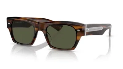 Pre-owned Oliver Peoples 0ov5514su Kasdan 172452 Tuscany Tortoise/g-15 Grey Sunglasses In Gray