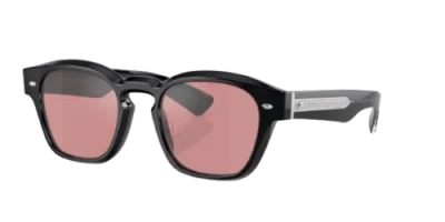 Pre-owned Oliver Peoples 0ov5521su-5014923e Pillow Black In Purple