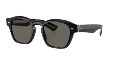 Pre-owned Oliver Peoples 0ov5521su-501492r5 Pillow Black In Gray