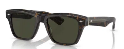 Pre-owned Oliver Peoples 0ov5522su 1747p1 Walnut Tortoise/g-15 Polarized Men's Sunglasses