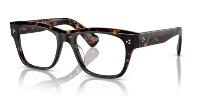 Pre-owned Oliver Peoples 0ov5524u 1009 362 Havana Soft Square 52mm Men's Eyeglasses In Clear