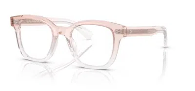 Pre-owned Oliver Peoples 0ov5525u 1769 Light Silk Crystal Square 48mm Men's Eyeglasses In Clear