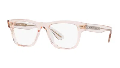 Pre-owned Oliver Peoples 0ov5525u 1769 Light Silkcrystal Gradient Squared Men's Eyeglasses In Clear